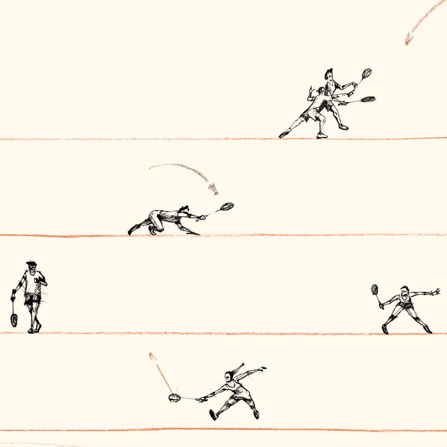 13 badmintonists