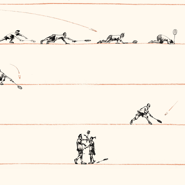 13 badmintonists